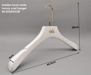 Logo personalizzato gratuito all'ingrosso Non Slip Boutique vestito bianco in legno <span class=keywords><strong>appendiabiti</strong></span> <span class=keywords><strong>appendiabiti</strong></span> <span class=keywords><strong>per</strong></span> negozio di abbigliamento - Product Image 5