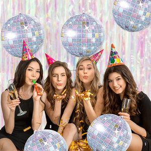 Globos Iridiscentes <span class=keywords><strong>de</strong></span> Bola Disco Plateados, Globos <span class=keywords><strong>de</strong></span> Aluminio para Fiestas <span class=keywords><strong>de</strong></span> Cumpleaños, Despedidas <span class=keywords><strong>de</strong></span> Soltera, Fiestas <span class=keywords><strong>de</strong></span> Música <span class=keywords><strong>de</strong></span> <span class=keywords><strong>los</strong></span> 70, 80 y <span class=keywords><strong>90</strong></span> - Product Image 2