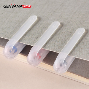 أقلام جل من جينفانا، قلم جل بسيط بجسم شفاف مصقول، سمك 0.5 مم، أقلام جل بإبرة كاملة - Product Image 4