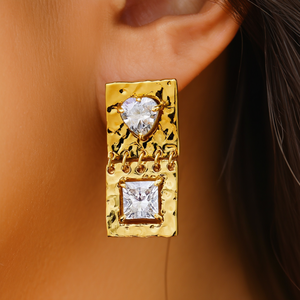 Pendientes de Moda con Baño de Oro PVD, Acero Inoxidable 316L, Joyería Sostenible y Resistente - Product Image 3