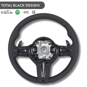 Volante Deportivo M de Fibra de Carbono Totalmente Negro para BM-W F30 F10 E90 E70 E71 F35 F22 F18 E46 E36 E60 E90 M3 M4 M5 <span class=keywords><strong>Precio</strong></span> de Fábrica - Product Image 1