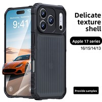 Coque de téléphone iPhone 17 Pro Max avec motif animal en relief, deux-en-un, bords souples, dos rigide en acrylique, antichoc, applicable à l'international