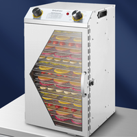 Machine de séchage alimentaire commerciale 110V/220V à 18 plateaux, sécheuse à fruits et noix, machine de séchage et de déshydratation à air, expert en séchage