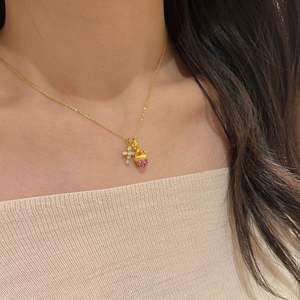 Collier pendentif en perles d'eau douce argentées écrasées de luxe léger, perle géométrique pure S925, frais et rafraîchissant - Product Image 4