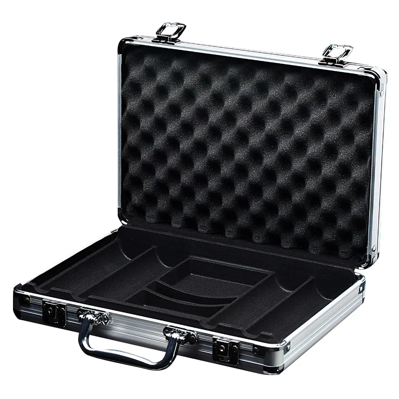 Alüminyum Poker çantası için 200 adet cips Casino jetonu valiz konteyner Poker Chip valiz çantası saklama kutusu