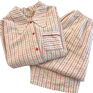 <span class=keywords><strong>Pyjama</strong></span> en tricot à manches longues décontracté respirant pour femmes coréennes, costume de printemps et d'automne, petite <span class=keywords><strong>fille</strong></span> fraîche et douce, vêtements de maison - Product Image 2