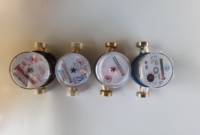 Alta calidad OEM DN15 DN20 Medidor de agua caliente de tipo seco de chorro único Medidor de agua inteligente