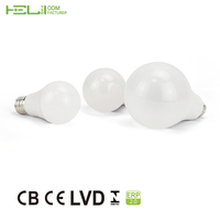 Ampoule LED E27 à économie d'énergie 7W 600LM 3000K-10000K, lumière murale intelligente réglable avec télécommande, usage résidentiel, à intensité variable