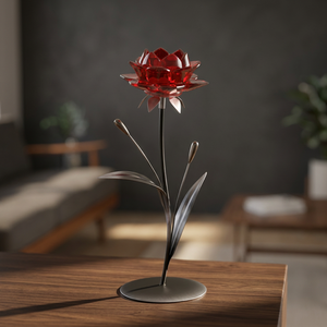 Porte-bougie en métal et verre au design ultime pour la maison, le bureau, les fêtes et les décorations d'anniversaire - Product Image 3