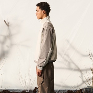 <b>Lightweight</b> Breathable Thin Patchwork Custom Outdoor <b>Running</b> Vintage 90S Retro Safari <b>Jacket</b> with Half Zip Windproof - Product Image 6