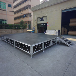 RK Aluminum <b>Stage</b> <b>Platform</b> Heavy Duty & Height Adjustable TUV/CE Certified Use Without Electricity for Outdoor Events Concerts - Product Image 4