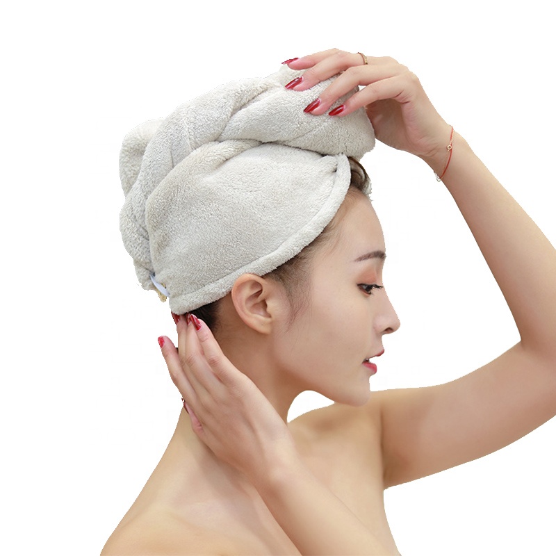 Полотенце для волос из микрофибры с логотипом на заказ, полотенце для волос из микрофибры для женщин