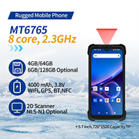 Tablette robuste de 5,7 pouces, directement de l'usine, Android 11, processeur MTK, PDA robuste portable industriel avec double carte SIM, lecteur de codes-barres, NFC, GPS