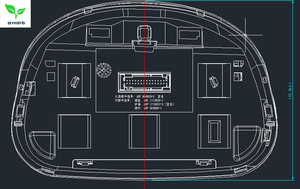 New e412 LCD hiển thị xe điện Bảng điều khiển kết hợp <span class=keywords><strong>Meter</strong></span> EV cụm giá phụ tùng ô tô - Product Image 3