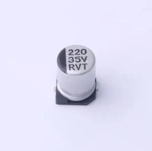 Condensateur électrolytique en aluminium à montage en surface RVT220UF35V67RV0024 Original 35V 220uF 20% – Approvisionnement immédiat et service de liste BOM - Product Image 1