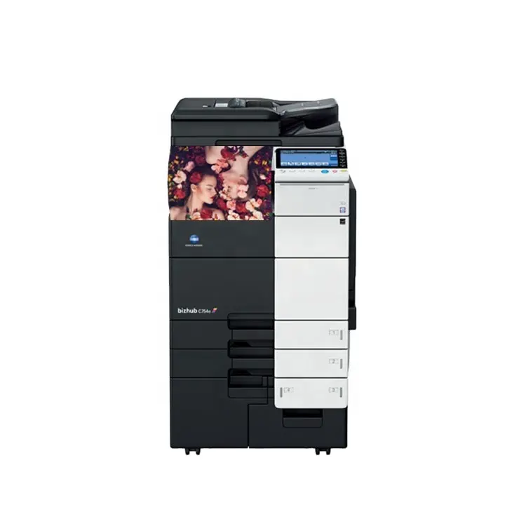 Ristrutturato A3 A4 macchina stampante a colori konica minolta fotocopiatrice bizhub c754 c654 stampanti