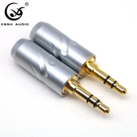 YIVO XSSH Audio Haute Qualité 3.5mm Mâle Écouteur Plug OEM HIFI Stéréo Plaqué Or Rhodium Câble Jack Connecteurs YX035
