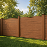Perfil en L de WPC Coextruido 2500x49.5x40.5mm, Tapa Impermeable para Poste de Cercado, Borde de Terraza Exterior