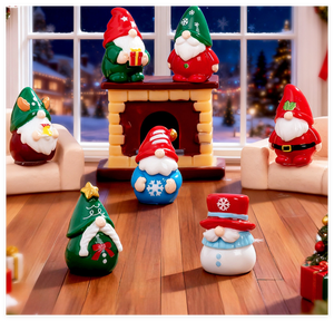 Fioriera decorazione in miniatura terrario gnomo bosco all'ingrosso giardino colorato fungo statuetta giocattoli piccola gente scultura - Product Image 1