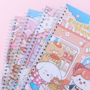 Sanrio A5 Coil Notebook ragazza di alta bellezza Notebook <span class=keywords><strong>cuore</strong></span> per studenti carino taccuino ispessito regalo cartone animato imballaggio personalizzato rubrica - Product Image 4