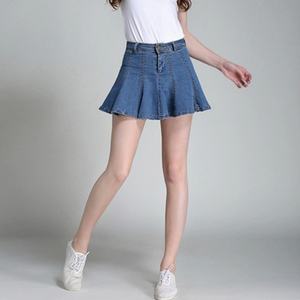 กางเกงยีนส์เด็กผู้หญิงขาสั้นทรงพลีทแบบลำลอง ลดราคาสุดฮอต - Product Image 2