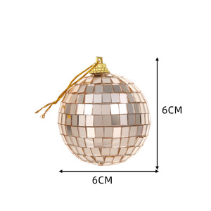 2025 nuevo conjunto de discoteca de decoración de árbol de Navidad de alta calidad fiesta Hotel ventana atmósfera diseño BOLA DE ESPEJO - Product Image 5