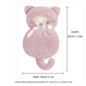 소동물 둥지 고양이 모양 해먹 따뜻한 침대집 (햄스터, 슈가글라이더, 기니피그용) 면 소재 단색 패턴 - Product Image 2