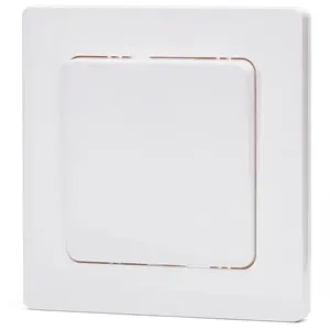 Interruttore unipolare da 1 va e 1 chiave, colore bianco; ideale per controllare l'illuminazione in ambienti domestici e commerciali. - Product Image 1
