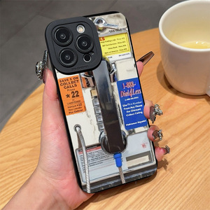 Cabine téléphonique impression pupille oeil Pro caméra trou TPU housse de téléphone portable pour Iphone 17 8 <span class=keywords><strong>X</strong></span> Xr Xs 11 12 13 14 15 16 Pro Max - Product Image 1