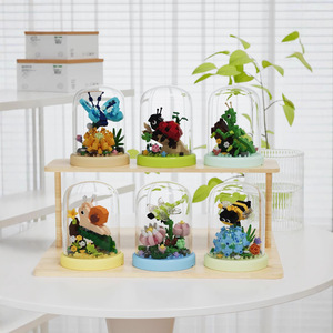 Blocs de construction d'insectes, jouet éducatif à assembler, ornement de bureau, cadeau DIY pour enfants de 7 à 14 ans - Product Image 1