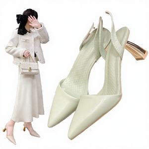 Sandalias de Cuero Elegantes y a la Moda con Punta Abierta y Diseño Antideslizante - Zapatos Casuales Ligeros para Verano y Exteriores - Product Image 3