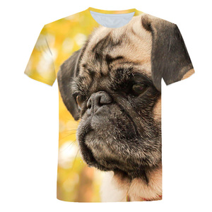 2024 Mùa Hè Nam Mát TEE 3D In <span class=keywords><strong>Pug</strong></span> Dog T-Shirt Thả Vận Chuyển Động Vật In Người Đàn Ông Của Quần Áo Tùy Chỉnh Mô Hình Thời Trang T-Shirts - Product Image 1