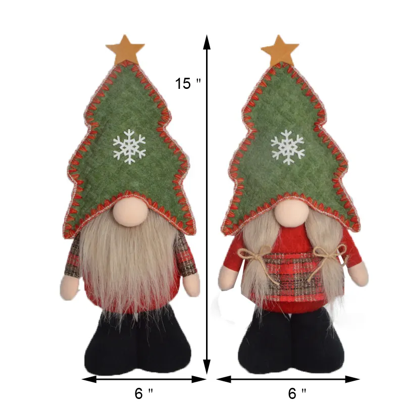 Loveable Baru Natal Gnome Berdiri Boneka Elf Dekorasi Rumah Mewah Xmas Taman Gnome