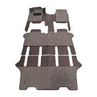 Vente chaude Double couche avec tapis de bobine en cuir 7D tapis de sol de voiture antidérapant utilisé pour toyota Previa/Estima acr30 acr50