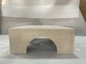 Modern <b>Square</b> Coffee <b>Table</b> Wood Grain <b>Side</b> <b>Table</b> Low <b>Table</b> for Living Room Bedroom Hotel - Product Image 5