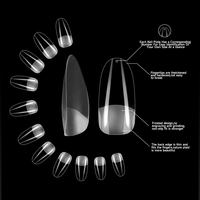 Ongles à presser professionnels avec logo personnalisé, faits à la main, en ABS, style français, pointes d'art ongulaire réutilisables, fournitures pour ongles pour doigts