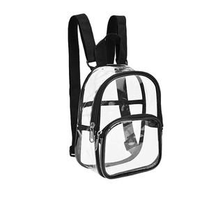 Custom Wholesale OEM Unisex Transparent Workbag Travel <strong>Heavy</strong> <strong>Duty</strong> PVC Kids Waterproof School <strong>Backpack</strong> with Zipper - Product Image 1