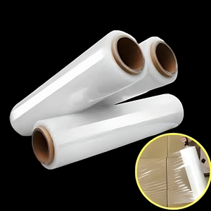 Film étirable résistant aux perforations YISHI, film d'emballage pour palettes en LLDPE haute résistance, 50 cm, film rétractable de qualité industrielle pour l'emballage - Product Image 3