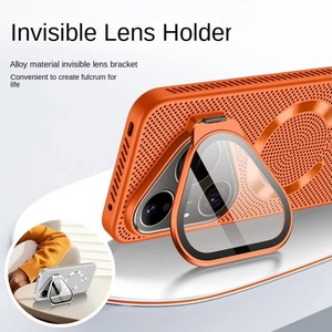 Coque de téléphone magnétique avancée à dissipation thermique mate pour HUAWEI P90 Pro Max P80 Pro P70 avec support de film pour objectif et protection intégrale - Product Image 6