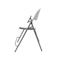 Chaise pliante en plastique blanc Fournitures pour événements et fêtes