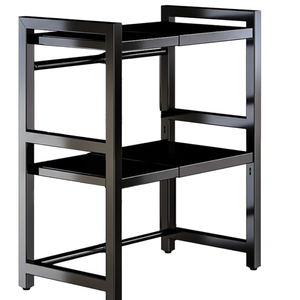 ชั้นวางของในเตาอบไ<span class=keywords><strong>ม</strong></span>โครเวฟแบบพับเก็บได้ทำจากโลหะสำหรับภาชนะใส่อาหาร - Product Image 1