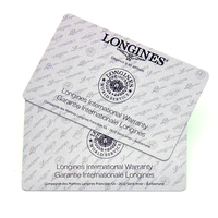 Cartes cadeaux d'affaires personnalisées de luxe en PVC avec bande magnétique, cartes de membre VIP, cartes de fidélité, cartes de garantie, montres de luxe, bijoux