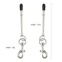 BDSM Bondage Sklaven-Metallbügel Nippelklemmen Fetisch Brust-Labia-Klitoris-Clip Stimulations-Massagegerät