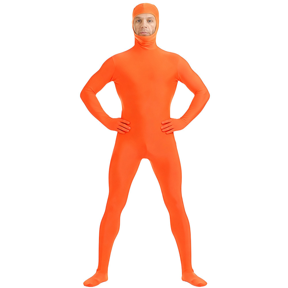 Orange - Style unisexe avec mains, pieds et visage visibles