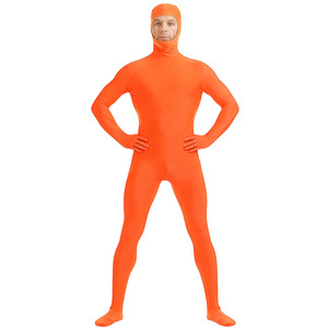 Combinaison Zentai Orange en Spandex, Couverture Complète, Élastique, pour Cosplay d'Halloween, pour Homme, avec Étiquette, Source Guangdong - Product Image 4