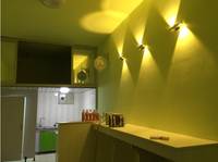 Applique murale LED moderne en aluminium à direction d'éclairage rotative pour chambre, salon, couloir, hôtel, porche, escalier