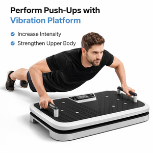 Plateforme de fitness en matériau ABS pour usage domestique, machine d'exercice à plaque vibrante verticale avec 1 à 120 niveaux de vitesse pour la perte de poids et le massage - Product Image 2