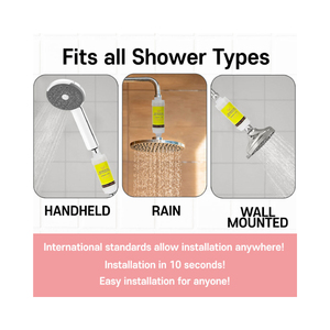 Usine en gros vitamine huile de noix de coco ingrédients coréen douche douche filtre Querencia non parfumé vitamine bain filtre - Product Image 6