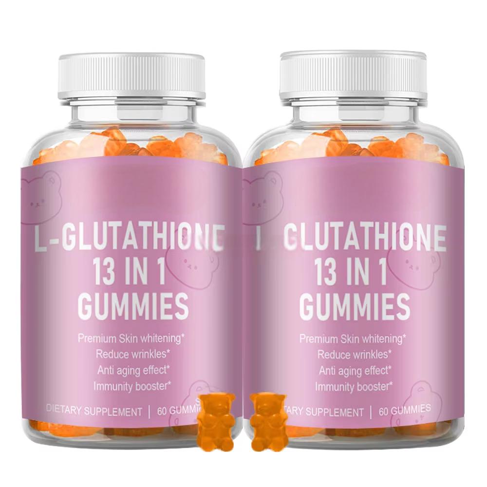Фабрика OEM GSH Gummies, богатая коллагеном и витамином C, для здоровья кожи и ногтей, отбеливают мармелевые косметические товары