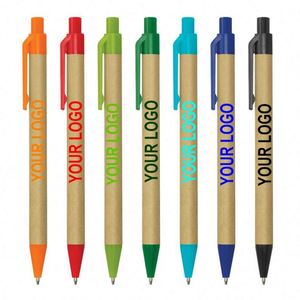 Promotional <b>Cheap</b> Custom Logo Eco Friendly Recycled Click Paper Pen - Product Image 2